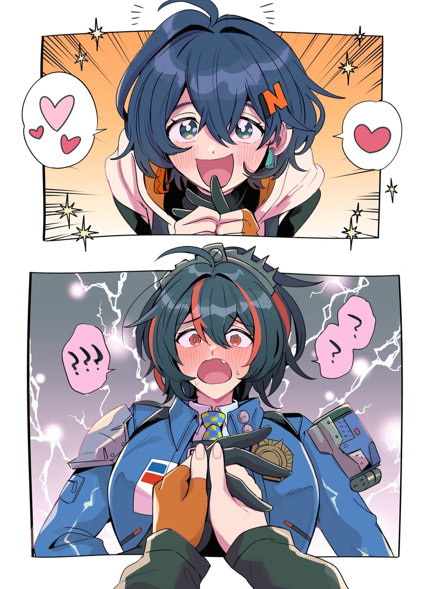belle and zhu yuan (zenless zone zero) drawn by engawa_002