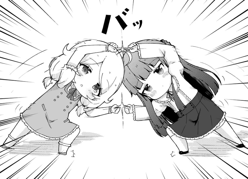 sajo yukimi and yusa kozue (idolmaster and 1 more) drawn by crys_(dai)