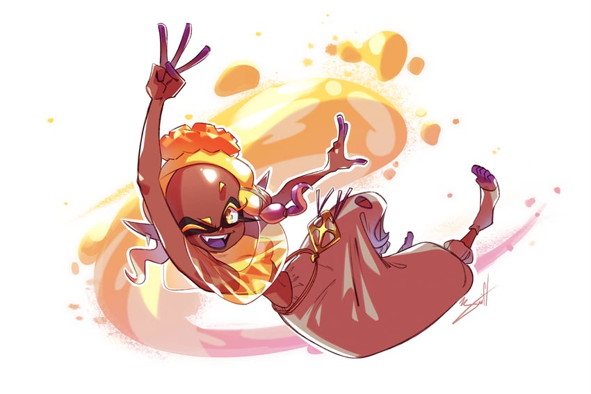 frye (splatoon and 1 more) drawn by cheesecakes_by_lynx