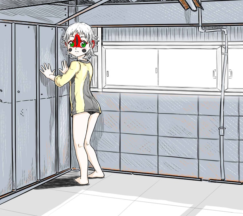 scp-173 and hinami (original and 1 more) drawn by nyancatimusprime