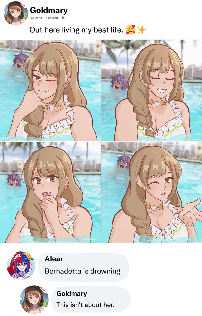 female alear, bernadetta von varley, and goldmary (fire emblem and 3 more) drawn by rice_(ricedonuts)