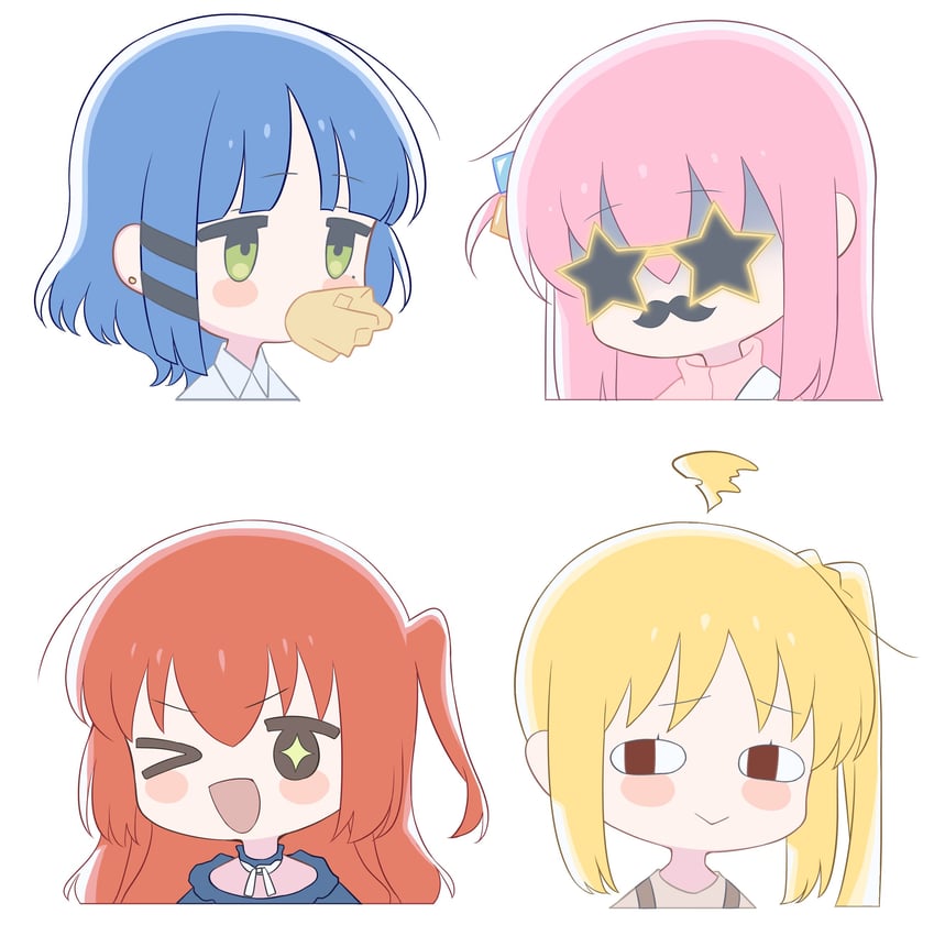 gotoh hitori, kita ikuyo, ijichi nijika, and yamada ryo (bocchi the rock!) drawn by blanchat