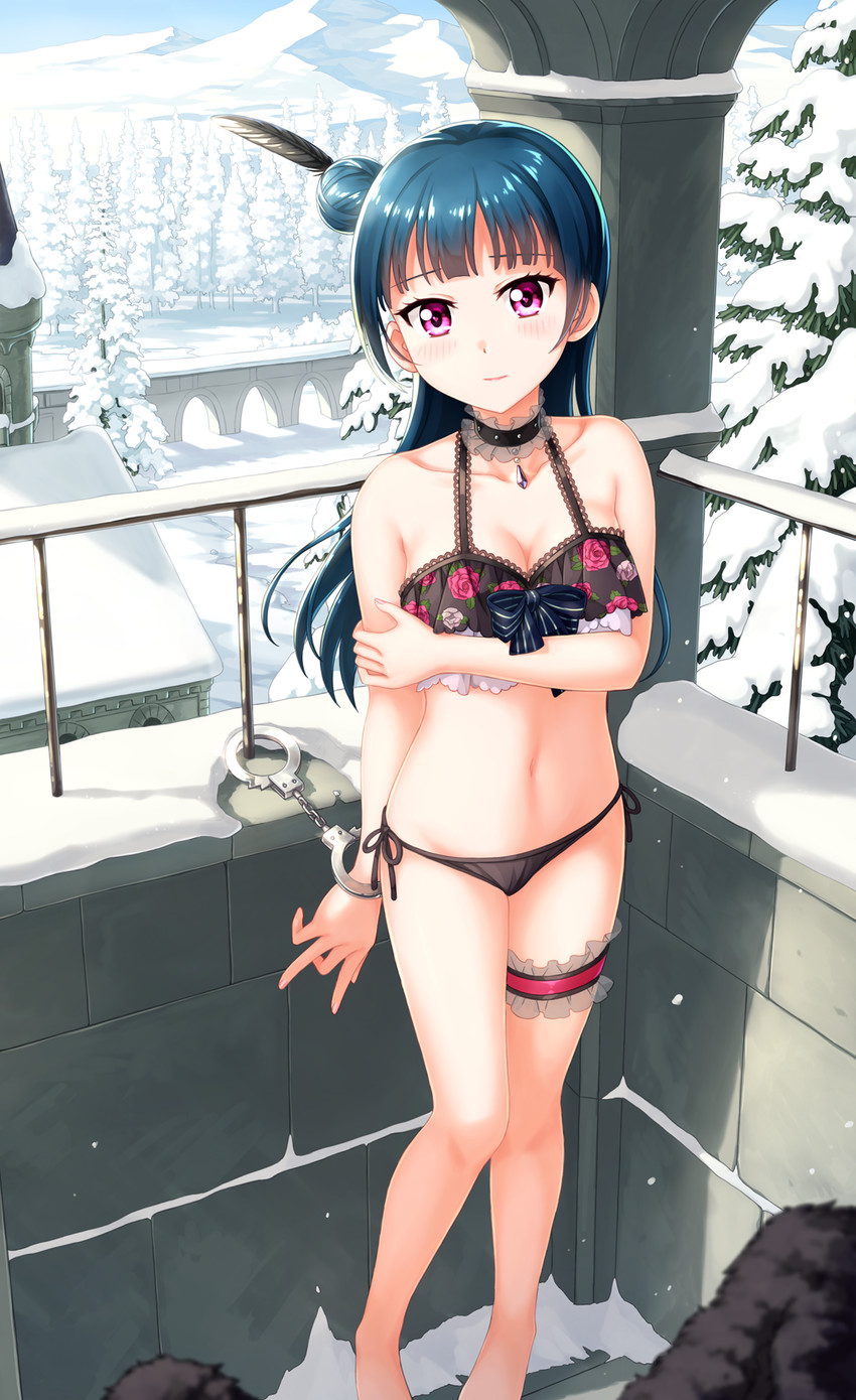 tsushima yoshiko (love live! and 1 more) drawn by tucana