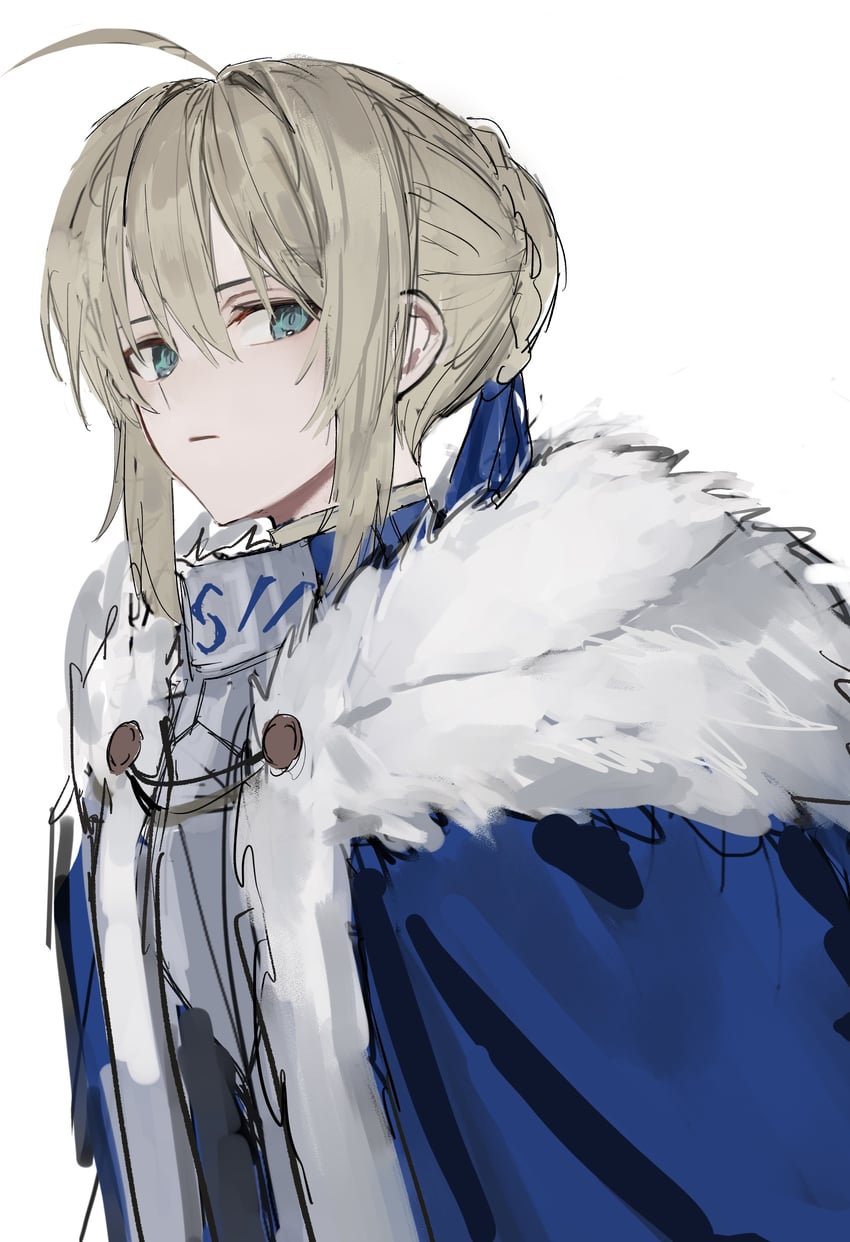 artoria pendragon and saber (fate and 1 more) drawn by shiro_(siro_kuten)