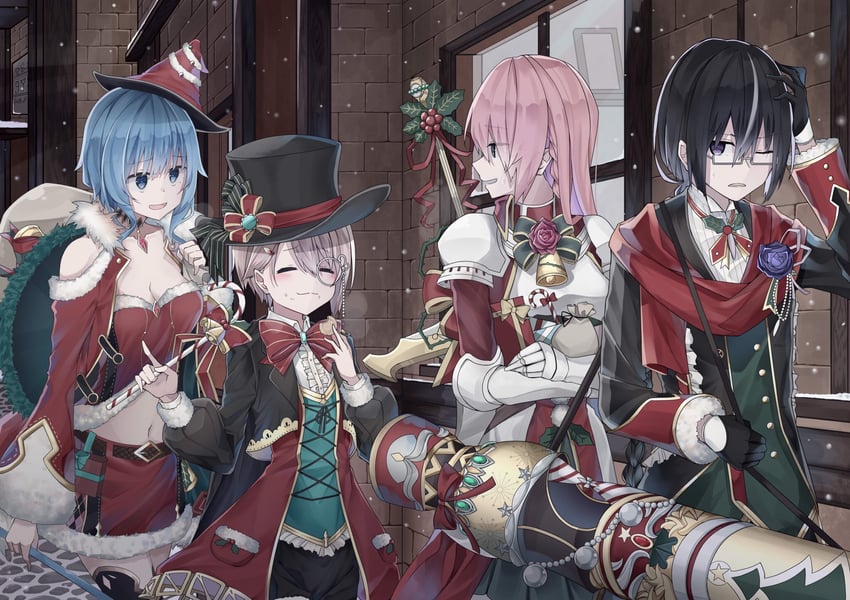 fam, clovis, adah, and third (grimms notes) drawn by iumi_urura