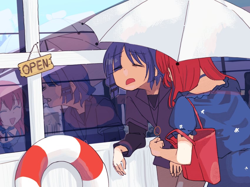 kita ikuyo and yamada ryo (bocchi the rock!) drawn by arisaki_(cnxy7525)