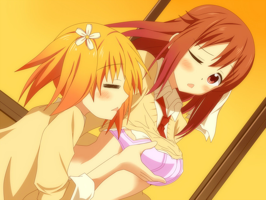 takayama haruka and sonoda yuu (sakura trick) drawn by ginsen