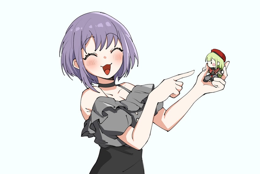 wakaba mutsumi, mortis, and yuutenji nyamu (bang dream! and 2 more) drawn by yzj21333