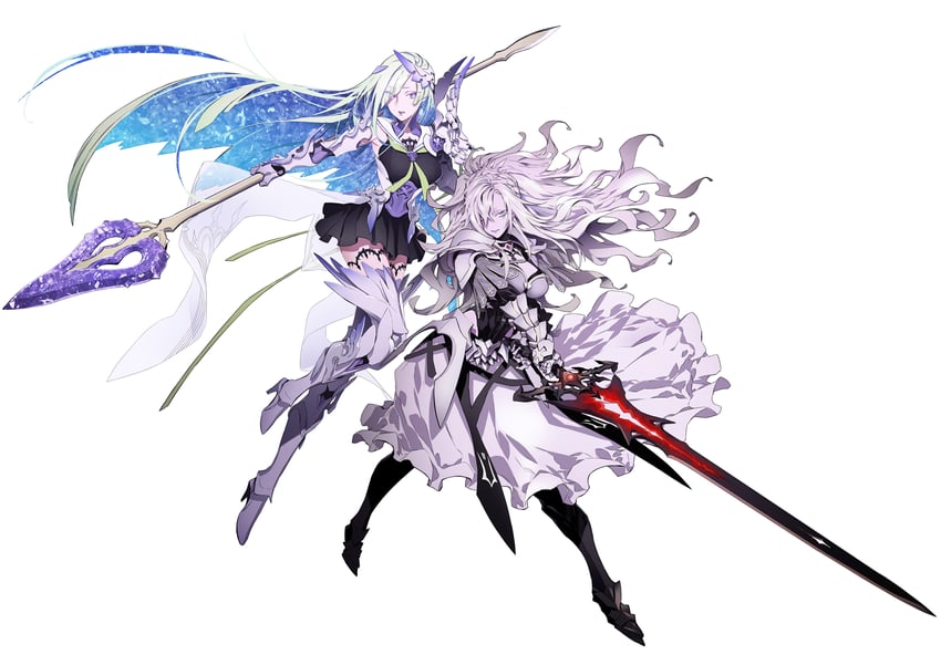brynhild and kriemhild (fate and 3 more) drawn by miwa_shirow