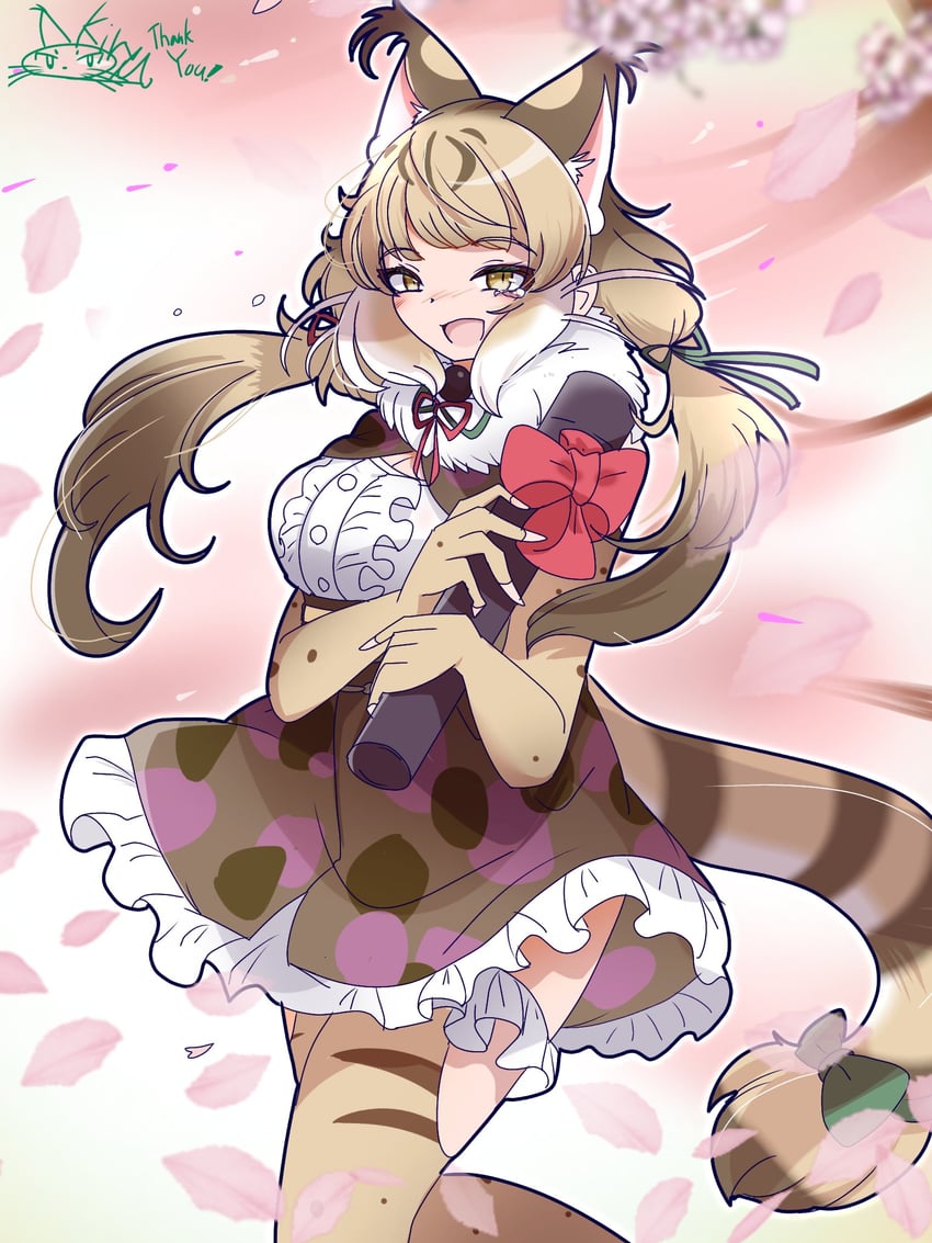 jungle cat (kemono friends and 1 more) drawn by kiryu_(rnrwbhybsxj4qgk)