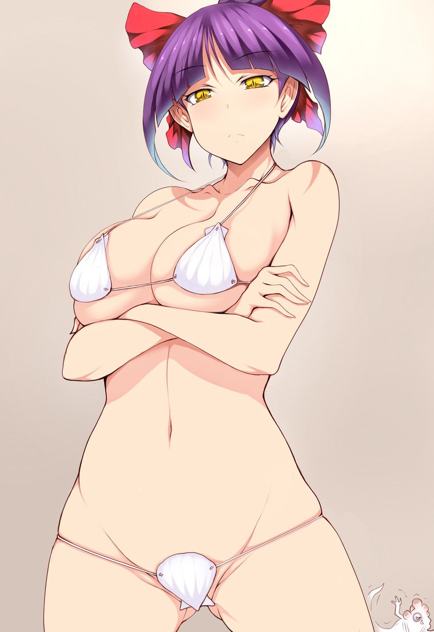 nekomusume and ittan momen (gegege no kitarou) drawn by tsukasawa_takamatsu