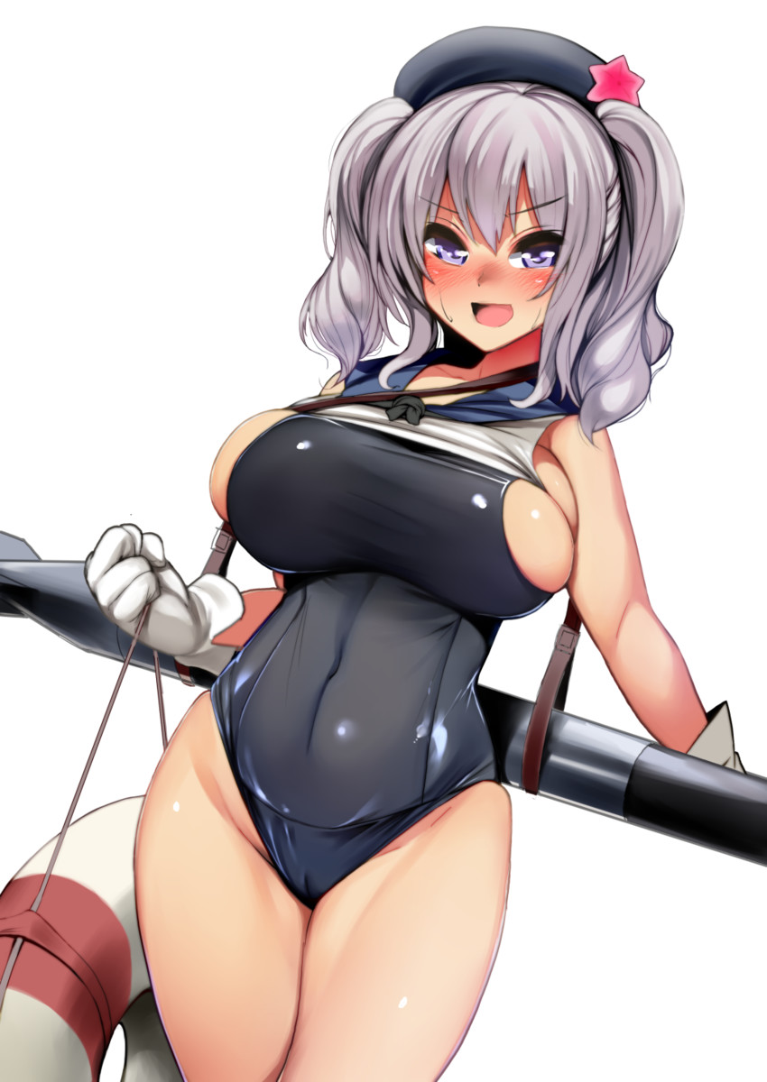 kashima and ro-500 (kantai collection) drawn by gen_(black_factory)