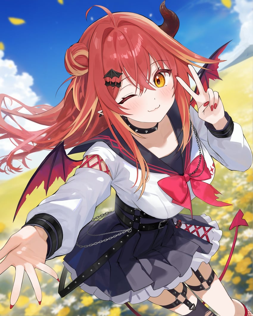 yorumo yoru (indie virtual youtuber) drawn by hatsuno_xxx
