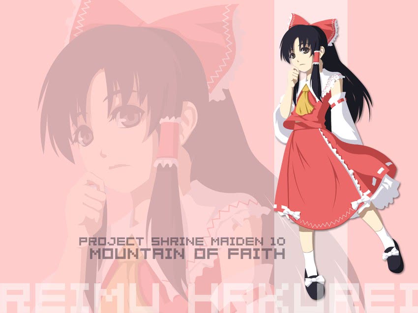 hakurei reimu (touhou and 1 more) drawn by kagi
