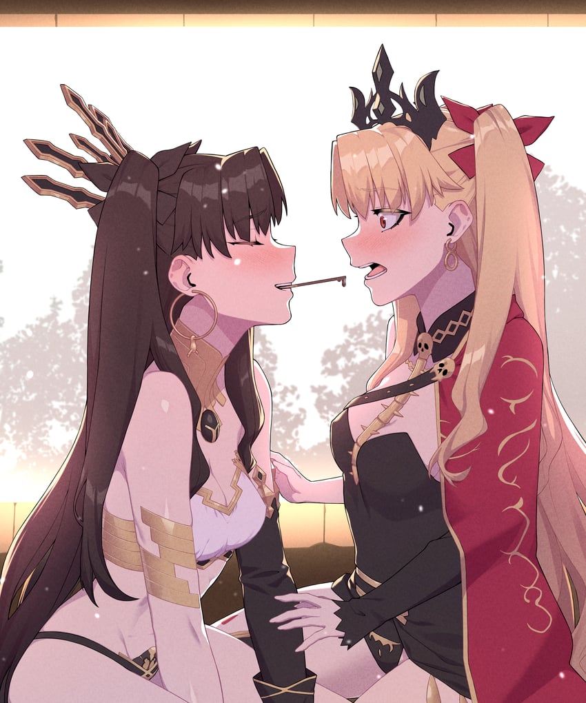 ereshkigal and ishtar (fate and 1 more) drawn by hyperbudd