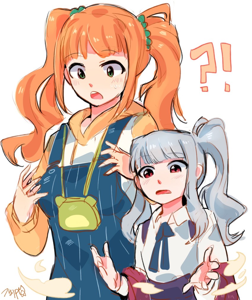 shijou takane and takatsuki yayoi (idolmaster) drawn by tuxedo_de_cat
