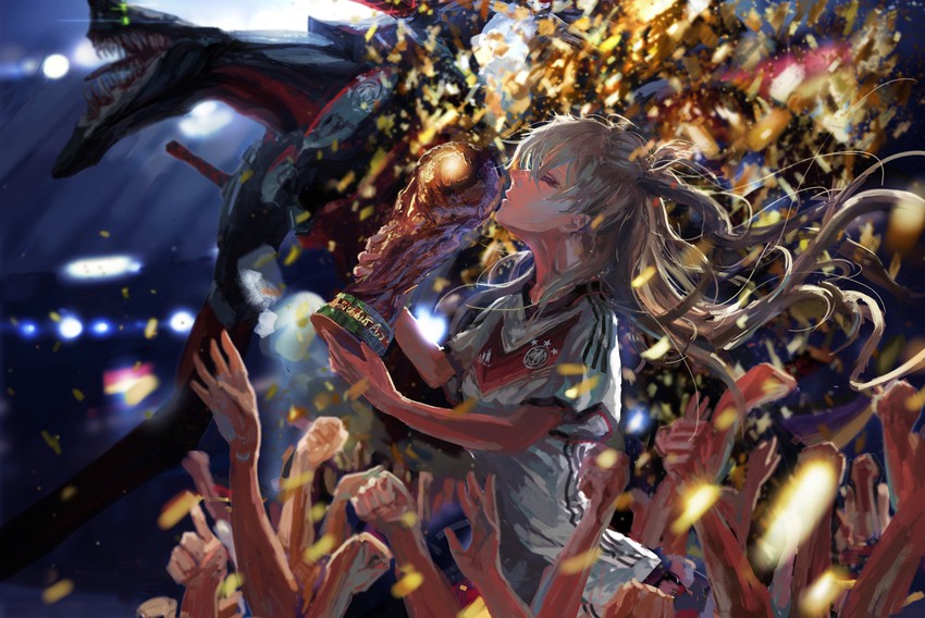 souryuu asuka langley and eva 02 (neon genesis evangelion and 4 more) drawn by stu_dts