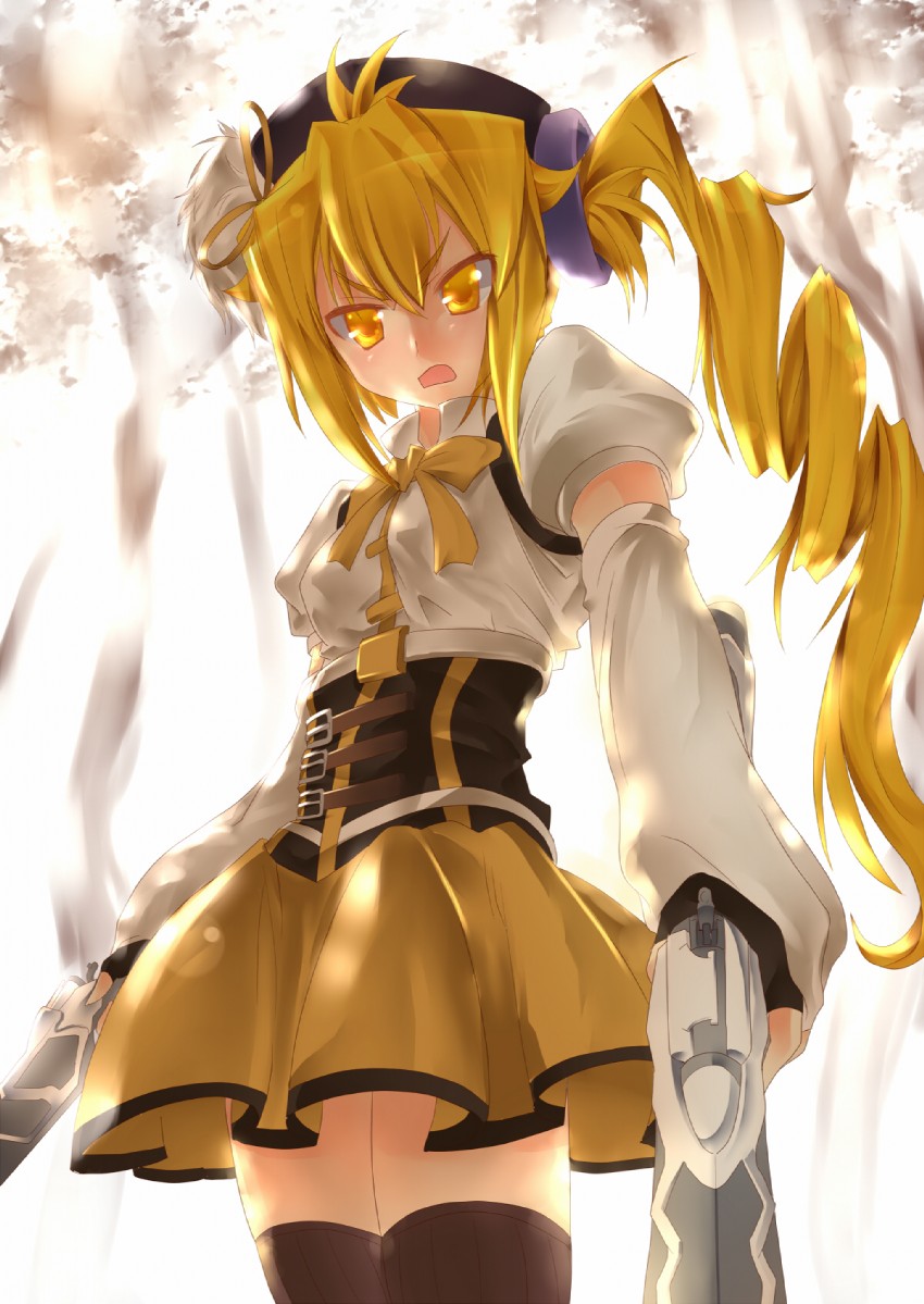 tomoe mami and akita neru (vocaloid and 1 more) drawn by tadano_magu