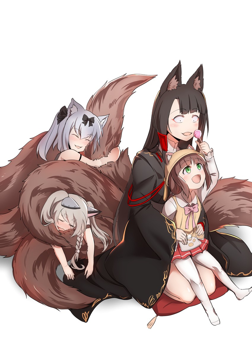akagi, yuudachi, mutsuki, and yukikaze (azur lane) drawn by steed_(steed_enterprise)