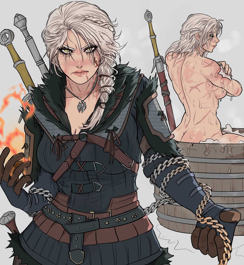 ciri (the witcher and 1 more) drawn by yoracrab