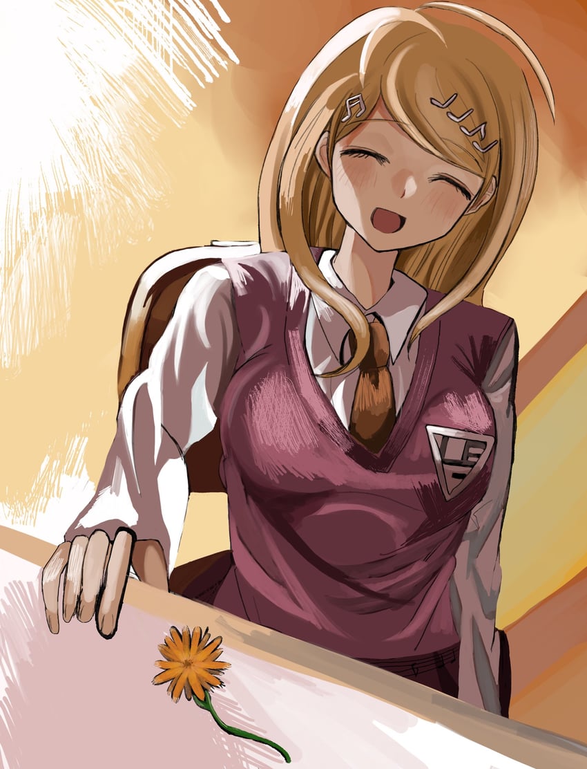 akamatsu kaede (danganronpa and 1 more) drawn by egao_(nsazrs)