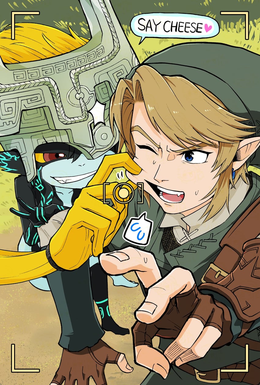 link and midna (the legend of zelda and 1 more) drawn by raglas_somerset
