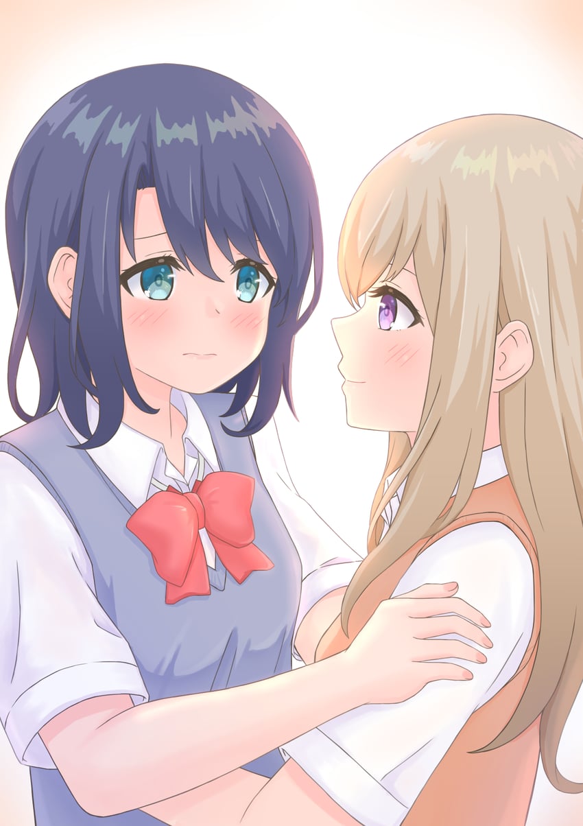 adachi sakura and shimamura hougetsu (adachi to shimamura) drawn by twinklemelon