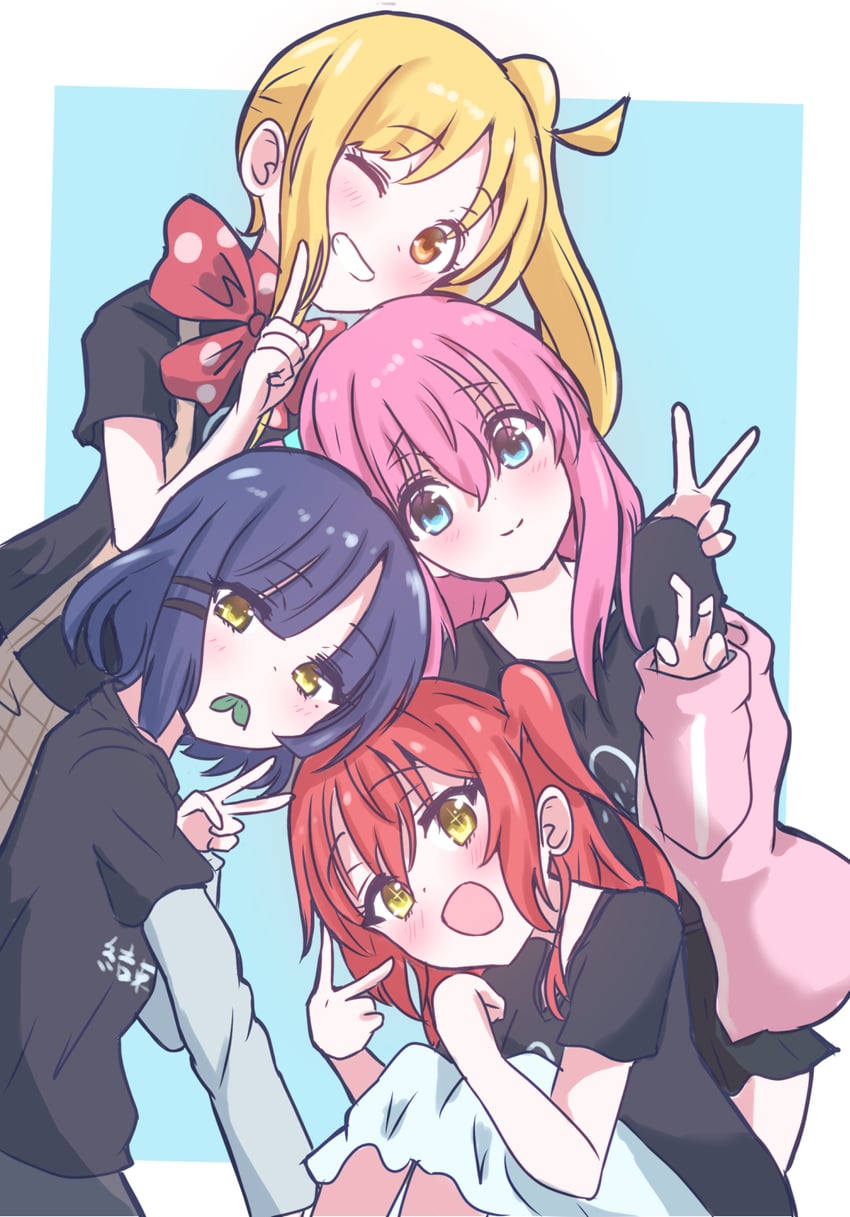 gotoh hitori, kita ikuyo, ijichi nijika, and yamada ryo (bocchi the rock!) drawn by giorgio_(yo_sumire_sola1)