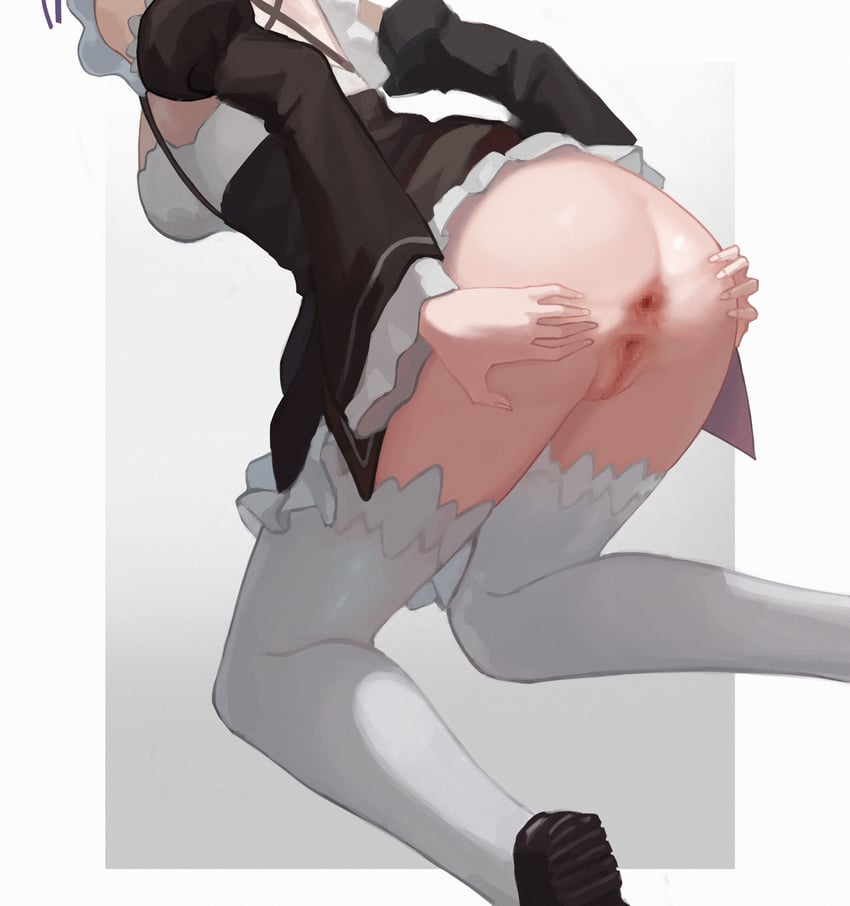 rem (re:zero kara hajimeru isekai seikatsu) drawn by toxic_(toxicv)