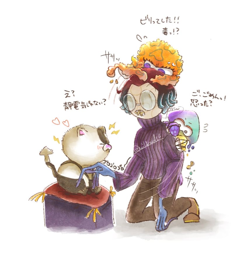 tao blu, judd, yoko, and tosh (splatoon and 1 more) drawn by wildcard1_4