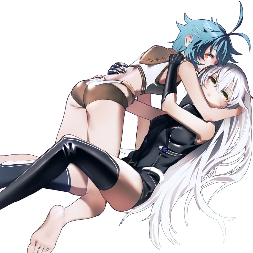 altina orion and millium orion (eiyuu densetsu and 4 more) drawn by madou_zakura