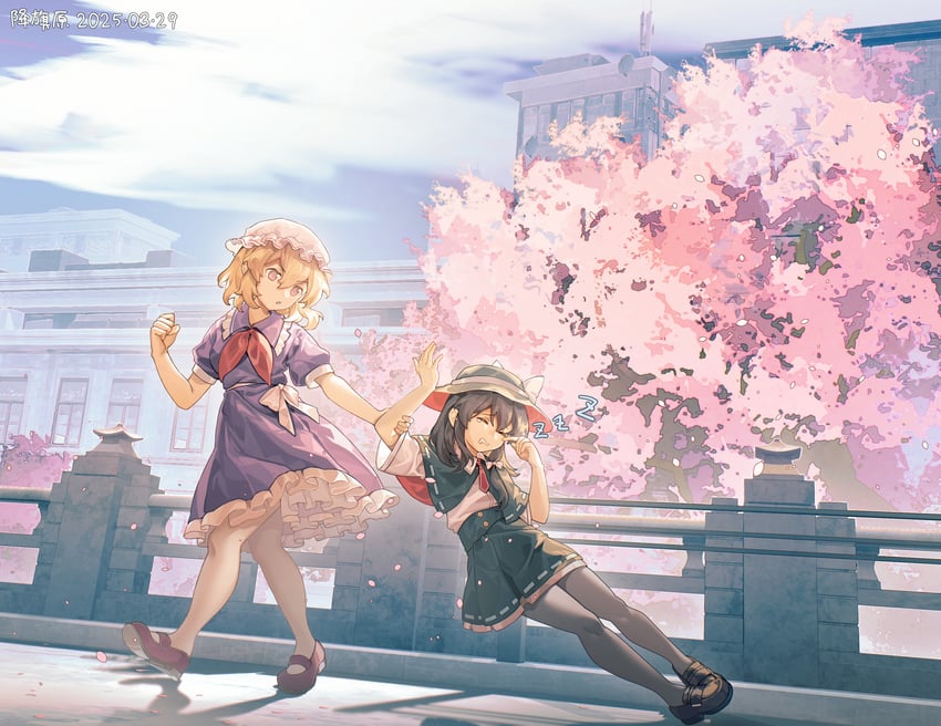 usami renko and maribel hearn (touhou) drawn by furahata_gen