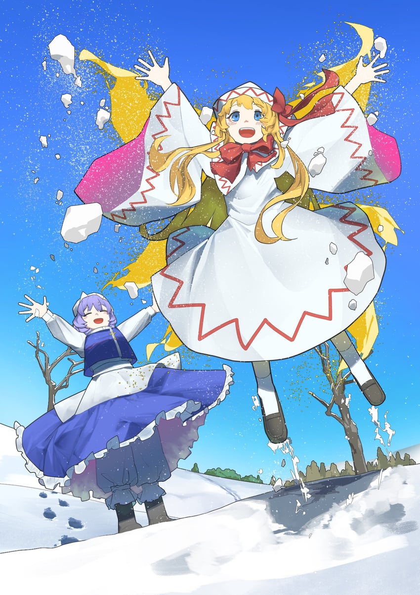 letty whiterock and lily white (touhou) drawn by dauchimk_1