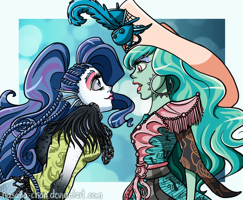 sirena von boo and vandala dubloons (monster high) drawn by hasana-chan