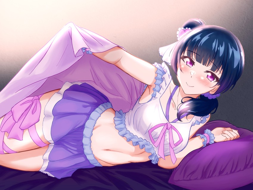 tsushima yoshiko (love live! and 1 more) drawn by shijimin
