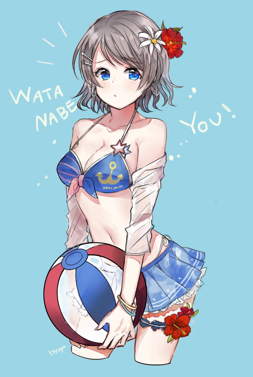 watanabe you (love live! and 2 more) drawn by hyugo