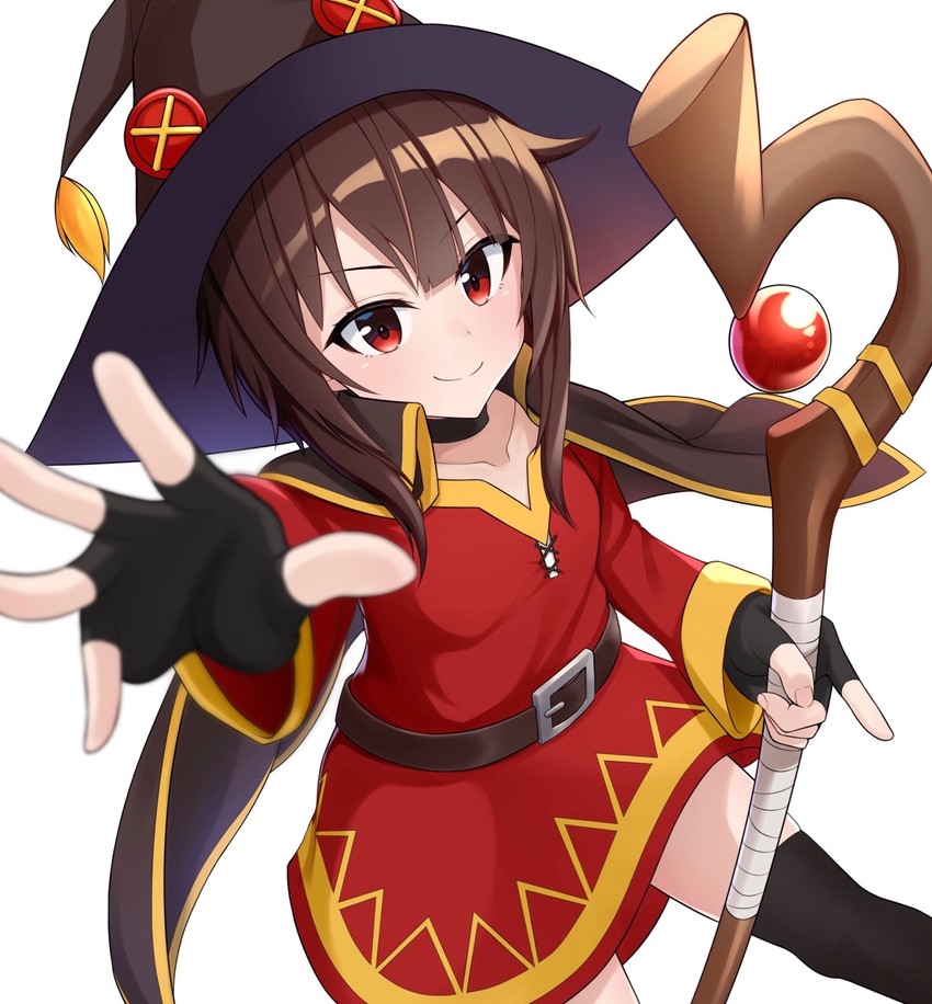 megumin (kono subarashii sekai ni shukufuku wo!) drawn by tezaduuuuun