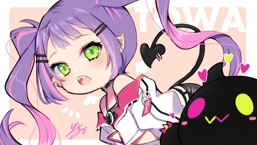 tokoyami towa and bibi (hololive) drawn by isuka