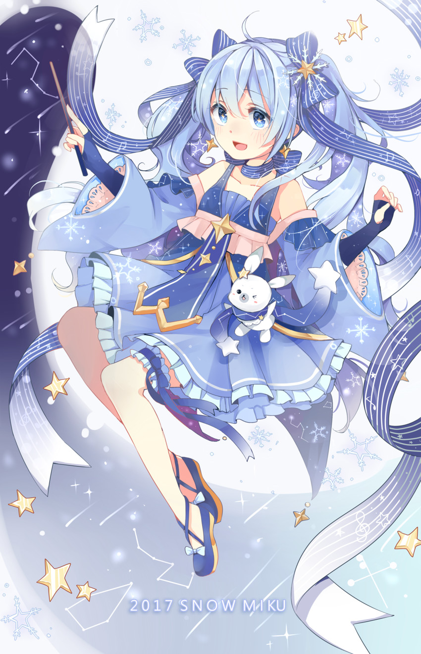hatsune miku, yuki miku, and rabbit yukine (vocaloid) drawn by nana_(koadenium1)