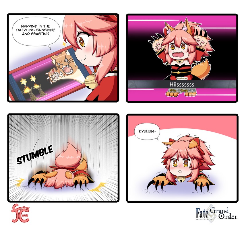 tamamo and tamamo cat (fate and 1 more) drawn by keita_naruzawa
