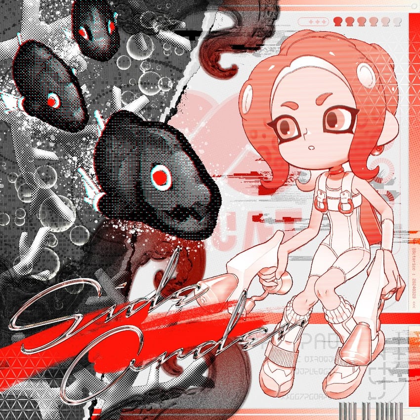 agent 8 and marching andante (splatoon and 2 more) drawn by 8ctorice