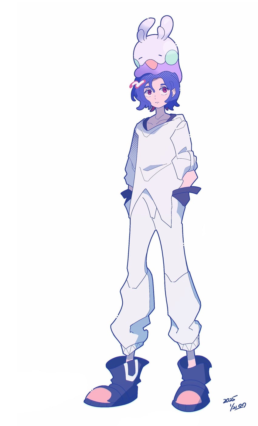 shuji ito and goomy (pokemon and 2 more) drawn by noa58832586