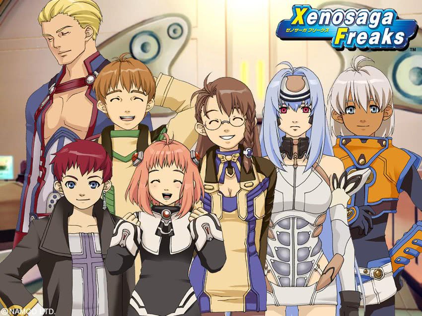 kos-mos, momo mizrahi, shion uzuki, jr., chaos, and 2 more (xenosaga and 2 more)