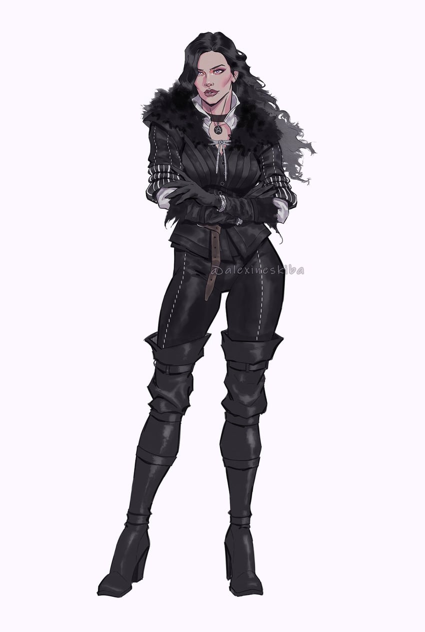 yennefer of vengerberg (the witcher and 1 more) drawn by aleksandra_skiba