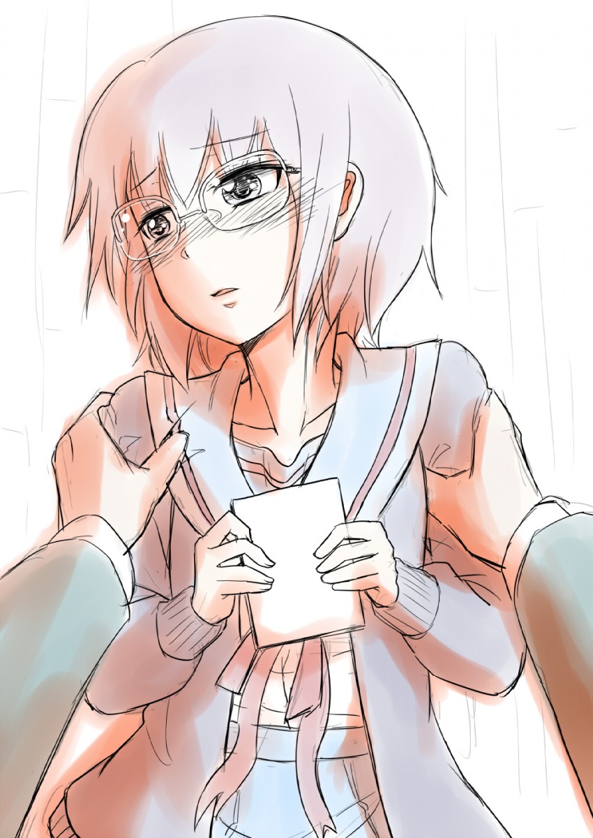 nagato yuki (suzumiya haruhi no yuuutsu and 1 more) drawn by yoekosukii