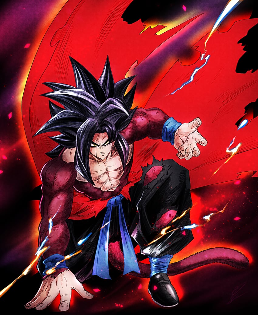 son goku (dragon ball and 1 more) drawn by yuuri_(fukuroudou)