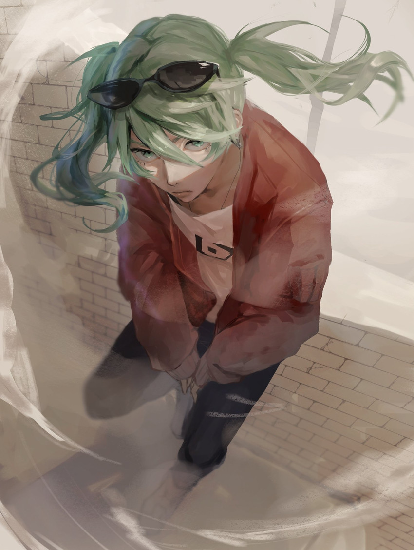hatsune miku (vocaloid and 1 more) drawn by momota_ro5555