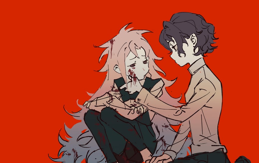 hatsutori hajime and utsugi noriyuki (saibou shinkyoku) drawn by chuanhua