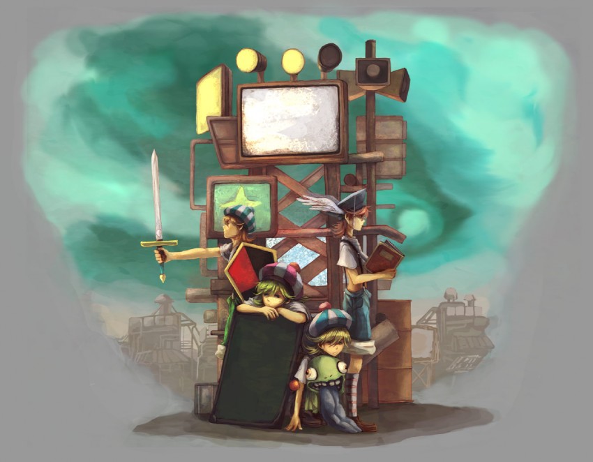 oshieta girl, leo, jaju, and arma (breath of fire and 1 more) drawn by ochazukefinch