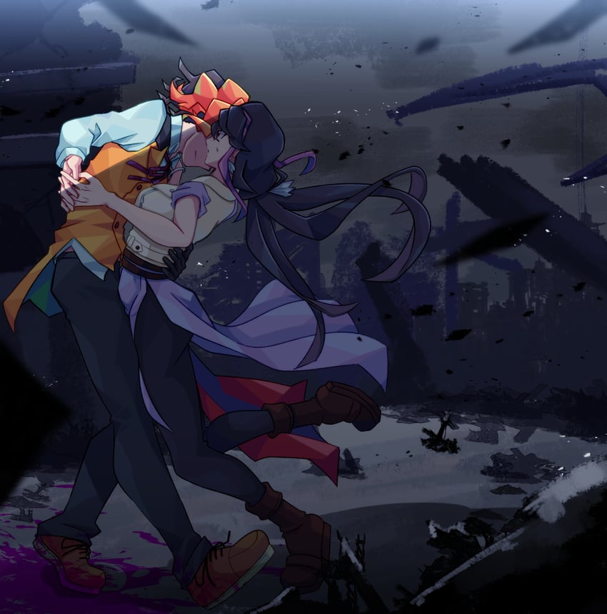 kurosaki ruri and dennis macfield (yu-gi-oh! and 1 more) drawn by otowaika